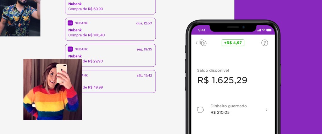 Guardar dinheiro NuConta: imagem mostra aplicativo do nubank aberto na função Guardar