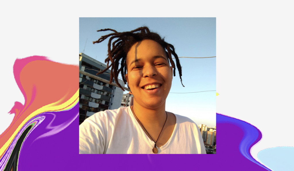 Dia do Orgulho LGBTQIA+: selfie de Tatiane